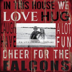 Fan Creations House Frame Atlanta Falcons 10x10, Multicolored