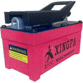 Air Hydraulic Pump 10,000 PSI, 1.7L Reservoir, NPT 3/8" Oil Outlet, NPT 1/4" Inlet, Hydraulic Pump Air Hydraulic Foot Pump, Red