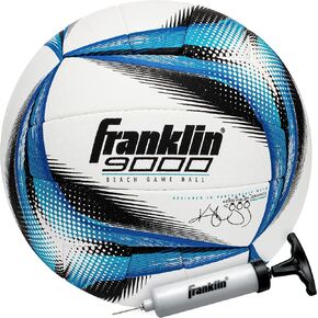 Franklin Sports Pro Beach Volleyball Ball - Kerri Walsh Jennings 9000 Beach Game Sand + Outdoor Volleyball - Competition Volleyball for Sand + Outdoor Courts - Hand Sewn Synthetic Leather Volleyball