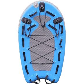 SAYOK Large Inflatable Rescue Sled Inflatable Bodyboard Water Floating Mat Inflatable Jet Ski Sled Rescue Board for Professional Emergency Rescue by Lifeguards, Fire & Rescue, Big Wave Surfing