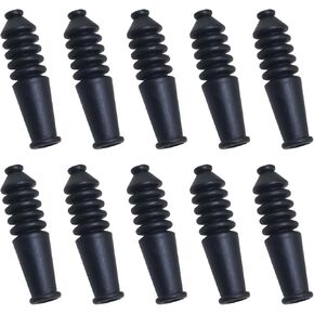10PCS MTB V-brake hose Matching V-brake elbow 3.76x0.85x0.05cm Threaded over brake cable Bicycle Brake Lasso Rubber Dust Cover Cycling Gear