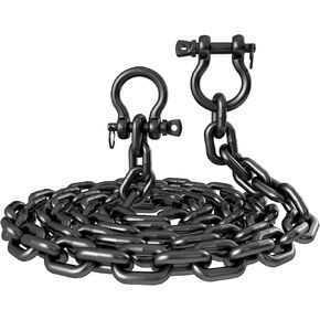 Boat Anchor Chain 316 Stainless Steel Marine Grade 5/16" Anchor Chain with 2 Pcs 3/8" Anti-Off Shackles, Black