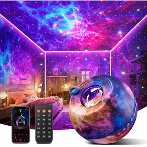 Star Projector, 15 Colors Galaxy Projector for Bedroom Adults,15 White Noise Star Projector for Ceiling for Adults ,Bluetooth Star Projector Galaxy Light Projector, Star Lights for Ceiling Projector
