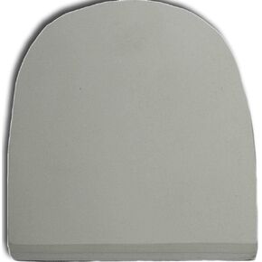 bowlingball.com Replacement Bowling Shoe Heels (Flat Rubber) Grey