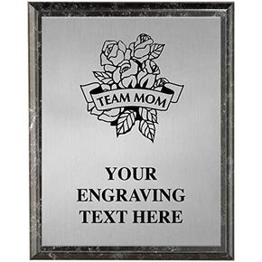Crown Awards Team Mom Plaques, Personalized Team Mom Trophy Plaque Award, Great Custom Engraved Team Mom Team Gifts Prime