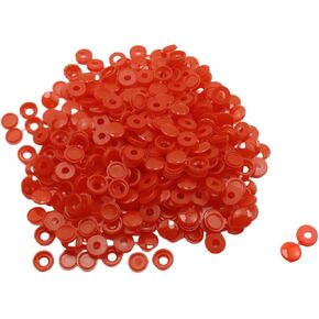 Bisbai 200PCS Hinged Screw Cover Caps Plastic Shutter Screw Caps Fold Screw Snap Covers Washer Flip Tops Snap Washer Covers Flip Tops for Covering Screw Heads, Screw Protection,Big Red