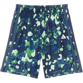 adidas Boys' AOP C Camo Short S24(Toddler/Little Kid), Navy/Green5