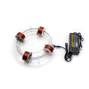 DIY Four Coils Circular Accelerator Electromagnetic Cyclotron Scientific Experiment Equipment Physics Teaching Aids Model