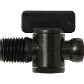 Loc-Line - 29452-BLK Coolant Hose Component, Black Acetal Copolymer, Valve, 1/4" Hose ID, 1/4" NPT Male, 100 PSI (Pack of 10)