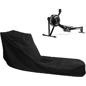J&C Rowing Machine Cover, 420D Heavy Duty Fitness Equipment Protective Cover, Dust Cover fot Folding Water Rowing Machine 300lb Weight Capacity Concept 2 Rowing Machine Waterproof 95x24x40inch