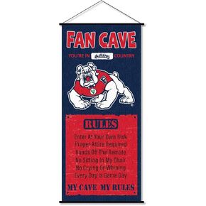 Fresno State Bulldogs Man Cave Fan Banner Scroll