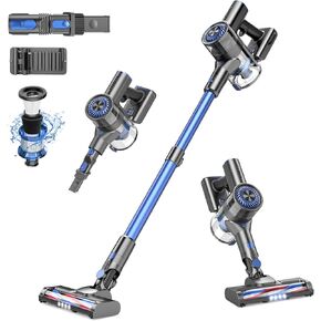 Vacuum Cleaner, Cordless Stick Vacuum with 80000 RPM High-Speed Brushless Motor, Max 40 Mins Runtime, 5 Stages High Efficiency Filtration Vacuum for Hard Floors