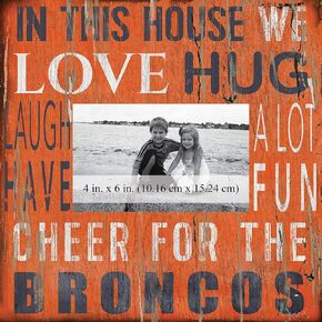 Fan Creations House Frame Denver Broncos 10x10, Multicolored