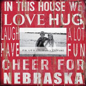 Fan Creations House Frame University of Nebraska 10x10, Multicolored
