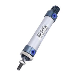 20mm Bore 25/50/75/80mm Stroke Mini Air Cylinder Aluminum Alloy Single Rod Double Acting Pneumatic Air Cylinder(50mm),Cylinder