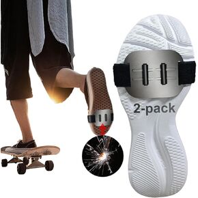 Sparking Flint Pads for Skateboards, Motorcycles & Bicycles: Essential Skateboard Accessories, Bike Pack Tools,Bike Pack Accessories,Sole Flint,Shoe Sparks-2pack
