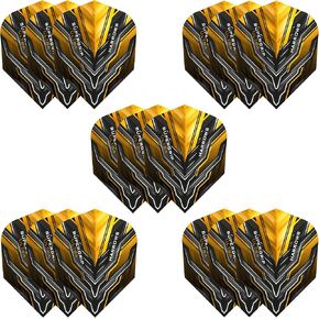 Harrows SUPERGRIP ULTRA FLIGHTS| Set of x5 Premium Extra Strong Dart Flight Bag (15 Flights) (Green)