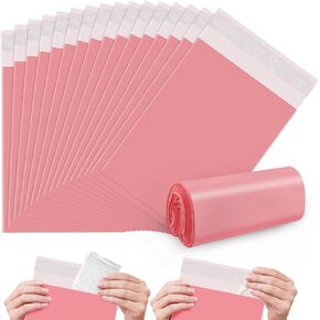Sanitary Napkin Disposal Bags FARVIGOR, 100Pcs Women Feminine Hygiene Disposal Bags for Tampons and Pads, Personal Disposal Bag Self-Sealing, Privacy Protection, 9.8x5.9" (Pink)