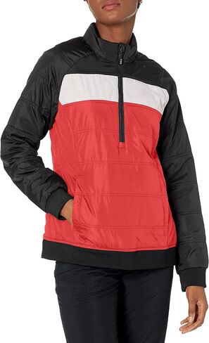 CBUK Women's Thaw Insulated Packable Wind Resistant Colorblock Pullover in Saudi Arabia