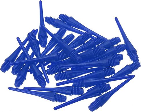 PATIKIL Plastic Dart Tips 2BA Thread, 30 Pack Soft Tip Dart Points Replacement Dart Accessories, Blue in Saudi Arabia