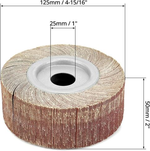 QWORK Aluminum Oxide Bench Grinder Wheel - 6" x 2" - 120 Grit Professional Grade Sanding Wheel for Bench and Pedestal Grinders - Max 6000 RPM in Saudi Arabia