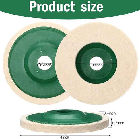 30 حزمة 4 بوصة من الصوف ورأى عجلة تلميع القرص جولة الصوف تلميع عجلة القرص وسادة ل 100 زاوية طاحونة ورأى عجلة تلميع طاحونة للمعادن، حجر الرخام، الأثاث، سيارة in Kuwait