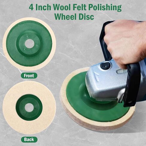 30 حزمة 4 بوصة من الصوف ورأى عجلة تلميع القرص جولة الصوف تلميع عجلة القرص وسادة ل 100 زاوية طاحونة ورأى عجلة تلميع طاحونة للمعادن، حجر الرخام، الأثاث، سيارة in Kuwait