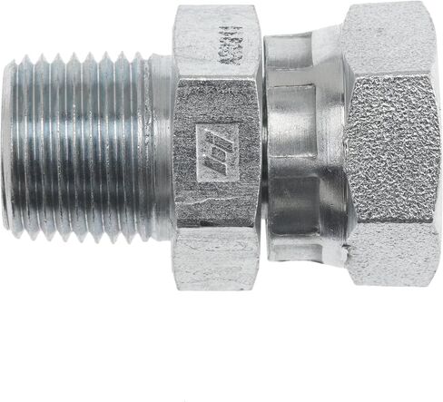 Brennan Industries 1404-08-08-R.0625 Steel Straight Adapter, Restricted, 1/2"-14 Male NPTF x 1/2"-14 Female NPSM Thread in Saudi Arabia