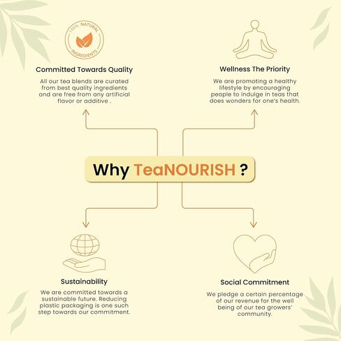 TeaNOURISH Ginger Mint Green Tea | Relaxing & Calming | Premium Darjeeling Loose Leaf | Immune Support Tea for Daily Wellness | 50 Cups Hot Tea or Iced Tea - 3.53oz/100g in Saudi Arabia