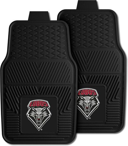 FANMATS NCAA University of New Mexico Lobos Vinyl 2-Pack Utility Mats , Black , 14"x17" in Saudi Arabia
