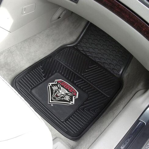 FANMATS NCAA University of New Mexico Lobos Vinyl 2-Pack Utility Mats , Black , 14"x17" in Saudi Arabia