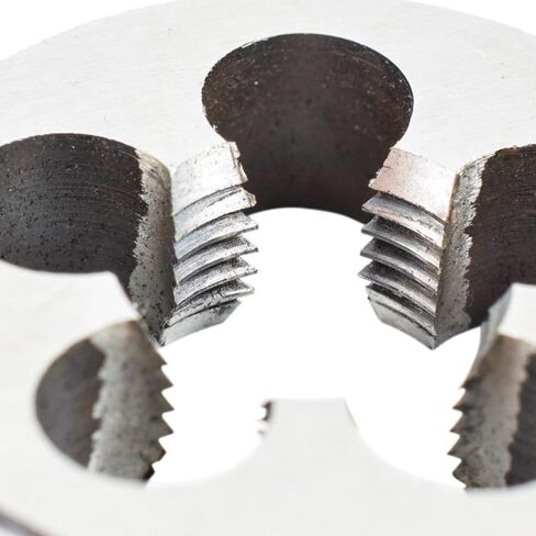 2 قطعة 3/8 "-16 UNC مجموعة الصنبور والقالب، 3/8 × 16 UNC HSS خيوط مجموعة قوالب الصنبور، آلة الناي المستقيمة الحنفية سبيكة أداة الصلب جولة الموضوع يموت اليد اليمنى، المسمار التنصت أداة الخيوط in Kuwait