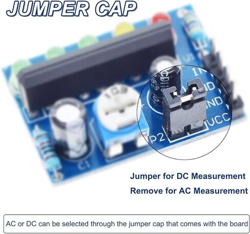 KA2284 Level Indicator Module 3.5V - 12V LED Power Indicator Adjustable Audio Level Indicator for AC/DC Level Indication with Dupont Cable(5PCS) in Kuwait