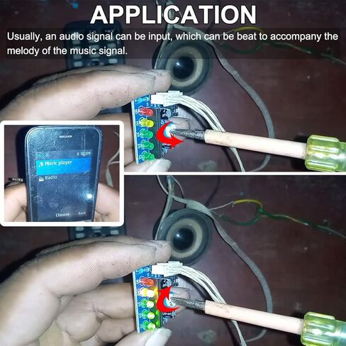 KA2284 Level Indicator Module 3.5V - 12V LED Power Indicator Adjustable Audio Level Indicator for AC/DC Level Indication with Dupont Cable(5PCS) in Kuwait