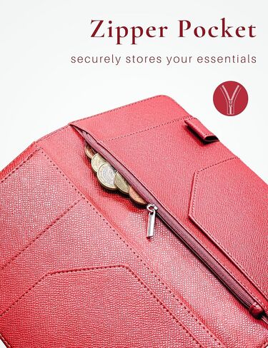 Mymazn Server Book with Zipper and Magnetic Pocket, Cute Waitress Book Server Booklet, Serving Book Fits Server Apron with High Volume Pocket, Floral Green in Saudi Arabia