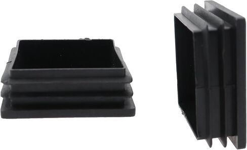 16PCS 25x25mm Black Plastic Square Tube Plug Tube Stopper Table and Chair Legs Padded Feet Suitable for Table Leg Chair Leg Rod Tube in Saudi Arabia
