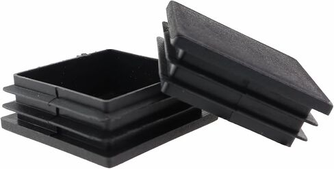 16PCS 25x25mm Black Plastic Square Tube Plug Tube Stopper Table and Chair Legs Padded Feet Suitable for Table Leg Chair Leg Rod Tube in Saudi Arabia