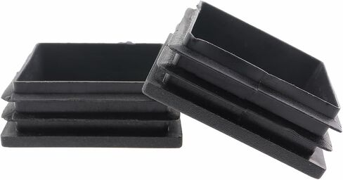 16PCS 25x25mm Black Plastic Square Tube Plug Tube Stopper Table and Chair Legs Padded Feet Suitable for Table Leg Chair Leg Rod Tube in Saudi Arabia