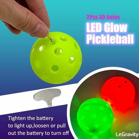 LeGravity Pickleball & Tennis Balls Hopper With 2 LED Light Up Pickleballs,Tennis Ball Retriever Basket Carrier,Easy Pickup Balls Collector Container,Pickleball Steel Stand For Storeage in Kuwait