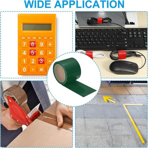 PATIKIL Gaffers Tape 4 in x 22 Yards, Waterproof Gaffer Floor Tape No Residue Non-Reflective Easy Tear for Indoor Outdoor Photography Electrical Cord Industrial Use, Green in Kuwait