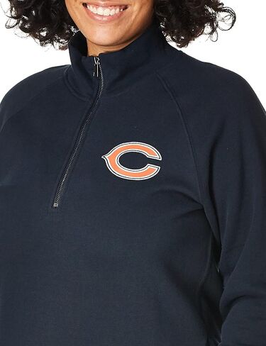 بلوفر OTS NFL Chicago Bears للسيدات مصنوع من الصوف بسحاب 1/4 in Kuwait