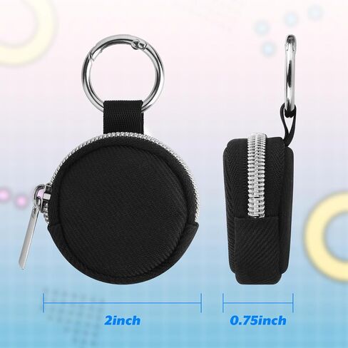 Portable Ring Organizer Case with Keychain, Traveling Ring Holder Storage Bag, Anti-Lost Keychain Container for Rings in Saudi Arabia