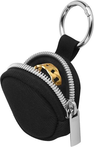 Portable Ring Organizer Case with Keychain, Traveling Ring Holder Storage Bag, Anti-Lost Keychain Container for Rings in Saudi Arabia