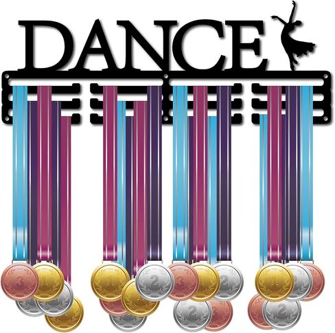 CREATCABIN Medal Hanger Display Medal Holder Rack Angel Fairy Castle Sports Metal Hanging Athlete Awards Wall Mount Decor Over 60+ Medals for Competition Ribbon Medal 15.7x5.9Inch-Every Mile is Magic in Saudi Arabia