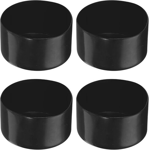 4 Pack Screw Thread Protector Cover Rubber End Caps, [for Screw, Bolt, Rod End Cap] - 2 3/4 inch(70mm) Inner Dia/Black in Saudi Arabia