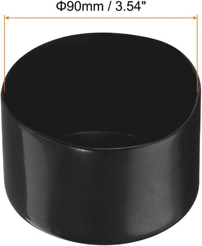 4 Pack Screw Thread Protector Cover Rubber End Caps, [for Screw, Bolt, Rod End Cap] - 2 3/4 inch(70mm) Inner Dia/Black in Saudi Arabia