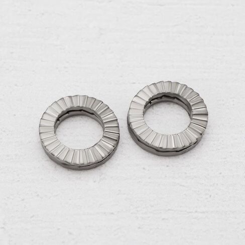 ECSiNG 20PCS M6 Wedge Manganese Steel Washers Double Stack Locking Washers Outer Diameter 10.8mm Thickness 2mm for Distribute Pressure from Bolts and Nuts in Kuwait