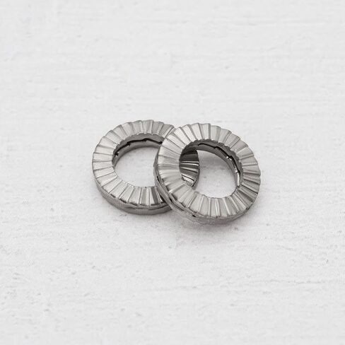 ECSiNG 20PCS M6 Wedge Manganese Steel Washers Double Stack Locking Washers Outer Diameter 10.8mm Thickness 2mm for Distribute Pressure from Bolts and Nuts in Kuwait