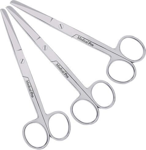 مقص التشغيل، مقص التمريض مصنوع بشكل مستقيم من الفولاذ المقاوم للصدأ الجراحي عالي الجودة SH/BL، 5.5 بوصة MP-0366 (3) in Kuwait