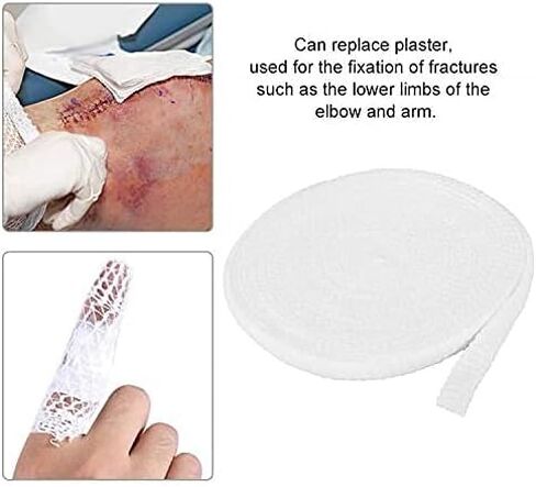 10M Tubular Bandage Elastic Net Dressing Breathable Tubular Ttubular Gauze Breathable Tubular Stretch Bandage First-aid Dressing Wrap Retainer for Protect Soft, Fragile Skin (3#) in Saudi Arabia